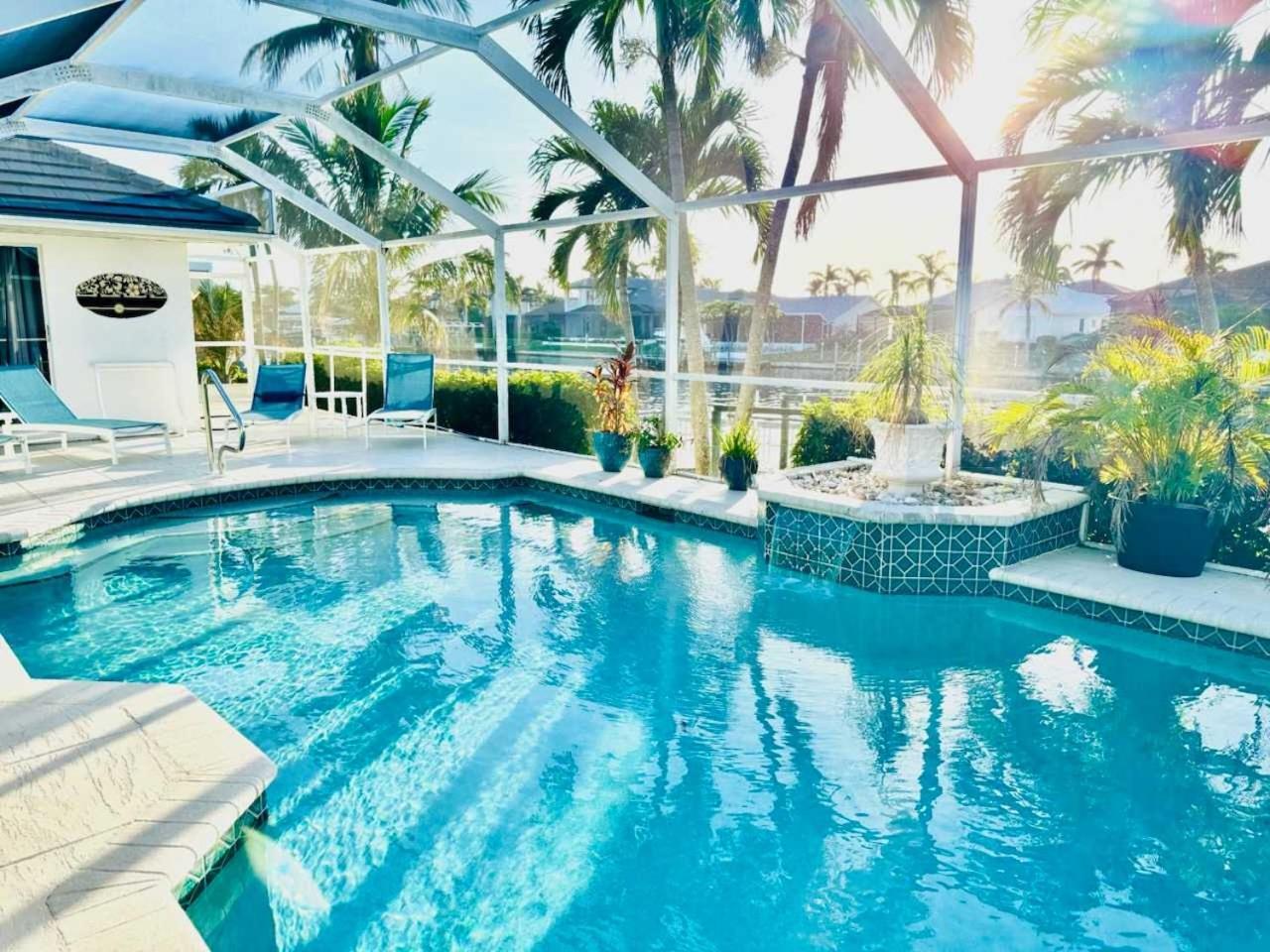 Free Heatedpool On Sailboataccesscanal Boat Lift Villa Cape Coral Esterno foto